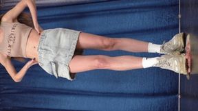 19 yo Goddess in Balenciaga sneakers crushes my floor-face (part 2 of 5), flo625x 1080p