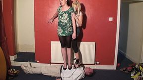 2 Girls High Heel Trampling