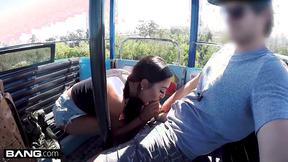 ”Tiffany Brookes POV dick sucking in public”