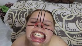 BBW Bondage Face with Cum on It