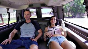 Kinky pornstar gets her tight ass drilled in van for cash