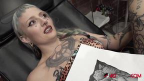 ”River Dawn INK Gets Her Snatch Tatted While Blowing Sascha”