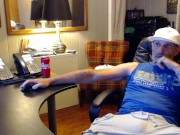 Dickprint Swinging Jock in Terry Cloth Shorts Huge Cock