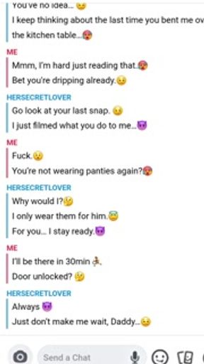 He fucked me on Snapchat while my husband was gone – raw and deep inside my pussy!