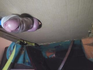 Biggest Climax from Hitachi Wand with Milking Table