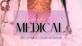 Doctor with big tits the empty balls - French medical cock milking