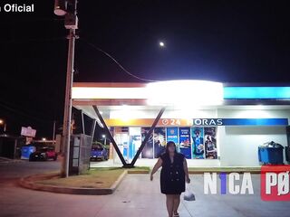 Prostitute wife undresses in nature's garb in the streets of the "Ciudad Doral" residential complex in Mateare