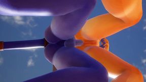 futa draenei fucks a girl s ass next to a lake - warcraft porn parody