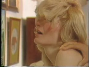 Blonde whore gets double-penetrated by two hung studs