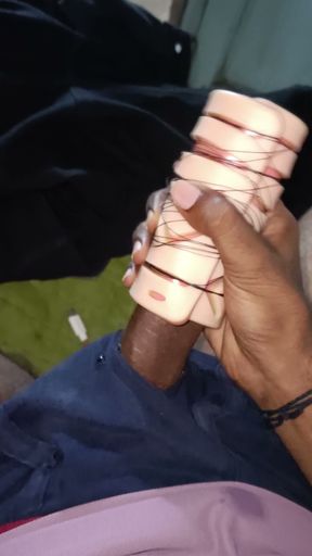 Gujarati boy sillicon pipe use for masturbation hard fucking dick with fully wet   Clip 1