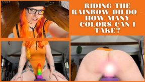 Riding The Rainbow Dildo - How Many Colors Can I Take? - Dessa Cado - Dildo Fucking - White Booty - Dirty Talk