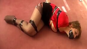 Step mother Tape Up Step sons Girlfriend