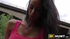 Sexy Evelyn Niell eats my huge cock as if her husband is not around