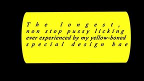 The Longest &mdash;  Non-stop Pussy Licking Ever Seen on the Adult Entertainment Industry