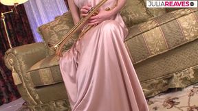 Skinny girl enjoys a pussy lick then a deep hard fuck outdoors