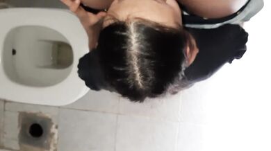 In the toilet in the car park brought her to orgasm - lesbian_illusion