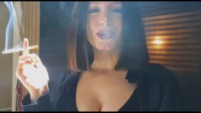 A sensual and secret Marlboro Red 100 with a Sexy Smoking Secretary ;) Muaa xx