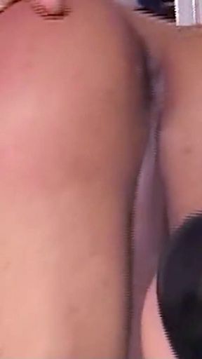 Big Boobed Blond Shemale Fucked in the Ass After a Party