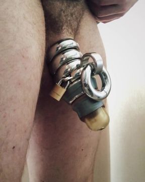 BDSM - chastity device - foreskin stretching