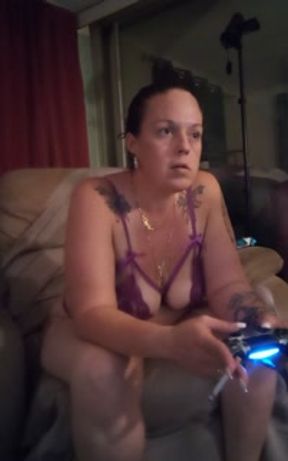 Real Amateur Milf Takes Off Her Mini Dress and Teases You With Her Sexy Lingerie (Smoke and Playing)