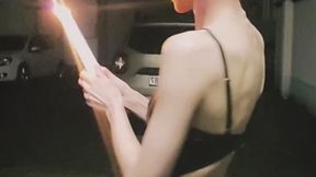 Outdoor solo wax play voice over