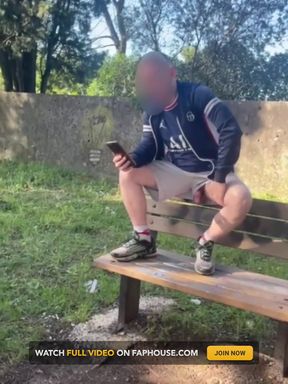Amateur Boy Lost a Bet and Had to Expose and Touch His Cock in a Park