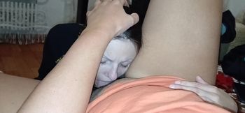 My neighbor licks, sucks, kisses my pussy while her husband takes a shower