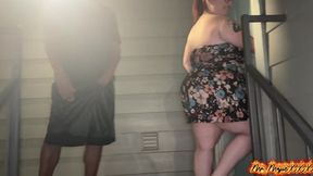 new neighbor busty bexx is double stuffed by blvck rose mr majic dp d and creampied