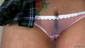Amo Morbia - Windy up the Skirt Dance Pink Panties