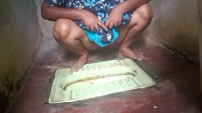 indian desi village housewife bathing