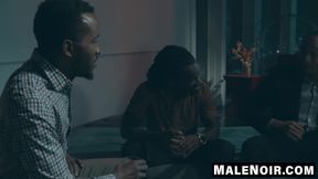 MaleNoir.com - Hung studs in a cock fucking marathon with Trent King