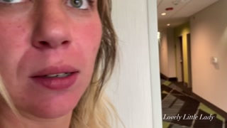 Lovely Almost Gets Caught Walking Naked N Hotel Hallway!