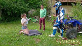 quad ride reward – husband & lover fuck my ass hard on a blanket in the grass next to the quads