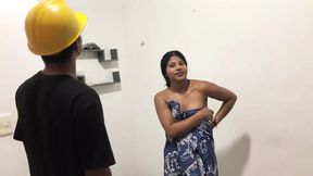 An engineer comes to my house to help with a problem and I pay him with a lot of sex