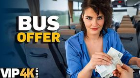 VIP4K  Pretty big titted lady is fucking in the bus