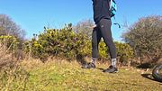 Pissing about with my dick out while biking. I get caught again...