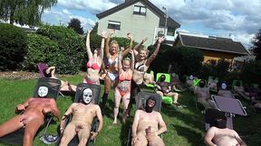 neighborhood-sluts – outdoor bareback gangbang