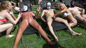 neighborhood-sluts – outdoor bareback gangbang