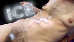 Ice Cubes sliding down my naked body (HD)