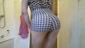 Teen CrossDresser Check Shorts