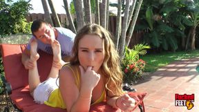 Samantha Summers is good at footjobs!
