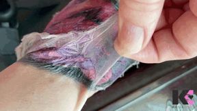 Slow Motion Fresh Tattoo Second Skin Peel