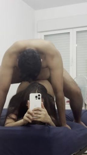 I suck this man's cock and he makes love to me