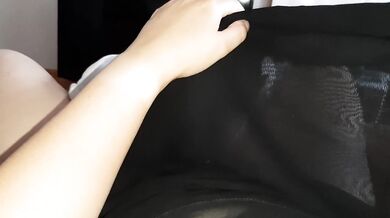 My shy girl under coverlet licks my pussy and another girl - Lesbian_Illusion