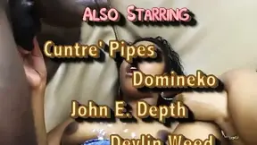 Ebony woman rides BBC and shows off her narrow booty