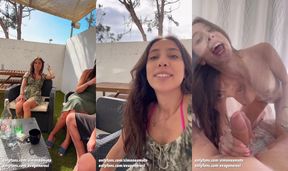 Curious Teen Shares Intimate Moment While Boyfriend Steps Away (Italian Dialogues)