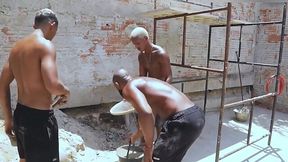 Construction Crew Threesome: Boss Makes Us Fuck Him for Our Paycheck