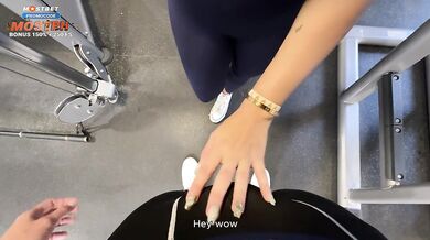 Busty Gym Milf Pussy Destroyed Doggystyle Huge Cumshot Stranger Drill