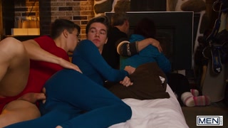 MEN - Jordan Lake Gives Maverick Sun A Chairlift Blowjob, Then Maverick Cums On Jordan's Goggles