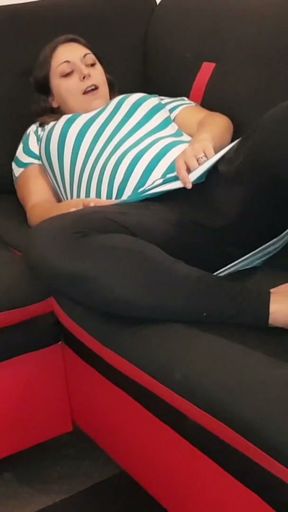 I love when slave lick my stinky flats and feet   Clip 2